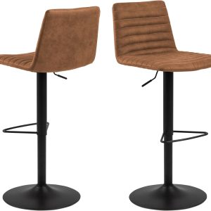 AC Design Barhocker Kimmy, 2 Stück, 50 x 110.5 cm, Camel