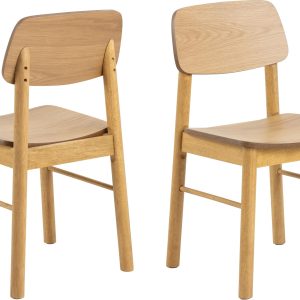AC Design Stuhl Barlow, 2 Stück Hellbraun