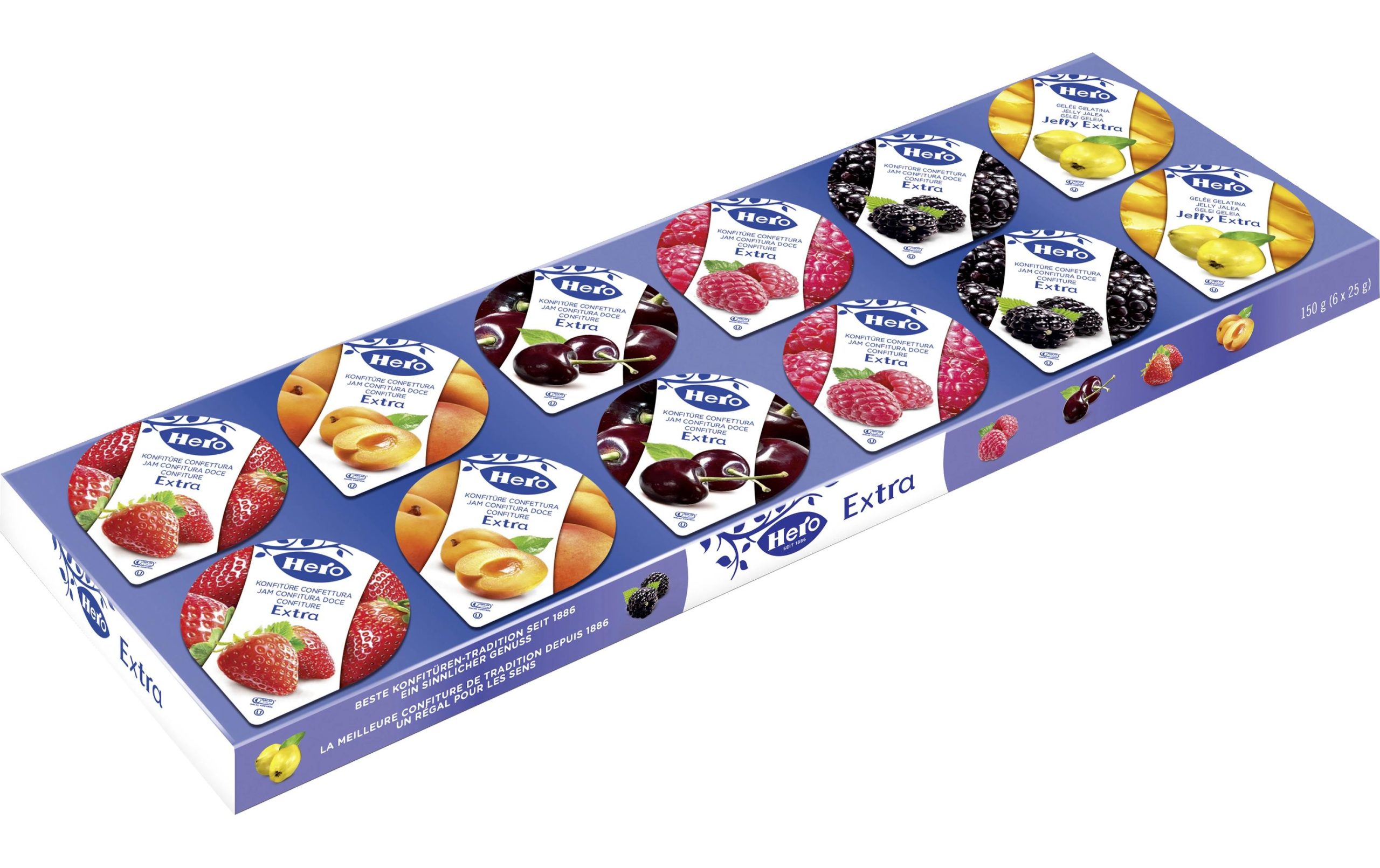 Hero Brotaufstrich Konfitüre assortiert 12 x 25 g (300 g)