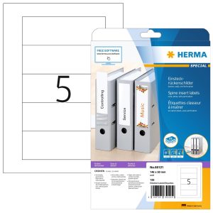 HERMA Rückenschilder 125 Etiketten à 25 Blatt