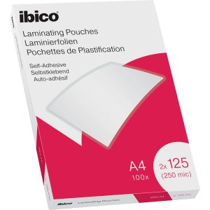 Ibico Laminierfolie A4, 125 µm, 100 Stück, Wasserabweisend