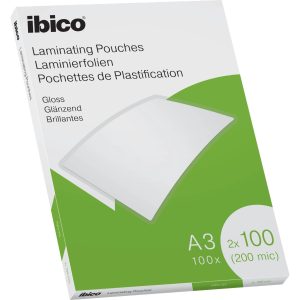 Ibico Laminierfolie Ibico A3, 100 µm, 100 Stück, Wasserabweisend