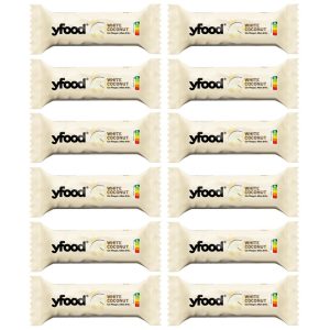 YFOOD Riegel White Coconut 12 x 60 g