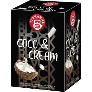 Teekanne Teebeutel Black Tea Coco & Cream 15 Stück