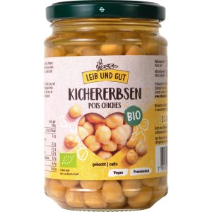 Leib und Gut Bio Kichererbsen gekocht 300 g
