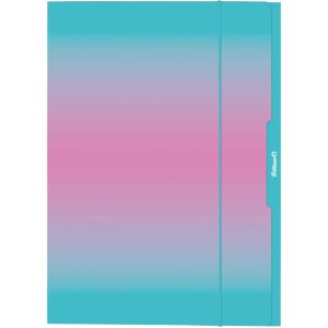 Herlitz Gummibandmappe A3, Minze/Rosa