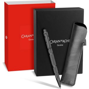 Caran d’Ache Kugelschreiber Ecridor Black Lines Medium (M), Schwarz