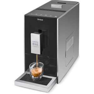 Trisa Kaffeevollautomat Crema One Touch Schwarz/Silber