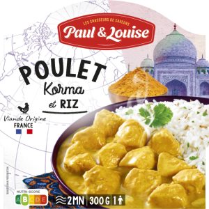 Paul & Louise Fertiggericht Poulet Korma mit Reis 300 g