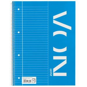 VON Notizblock A4 liniert, 80 Blatt, Blau, 5 Stück