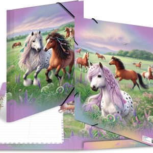 HERMA Sammelmappe A3 Karton Pferdewelt Mehrfarbig