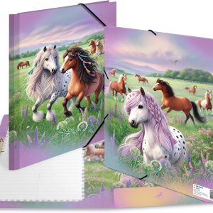 HERMA Sammelmappe A4 Karton Pferdewelt Mehrfarbig