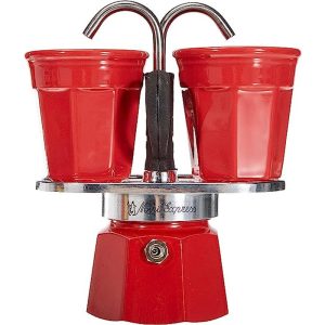 Bialetti Mini Express 2 Tassen, Rot
