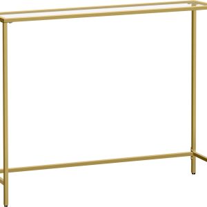 VASAGLE Konsolentisch 100.5 x 80 cm, Gold