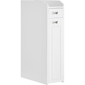 VASAGLE Kommode schmal 18 x 70 cm, Weiss