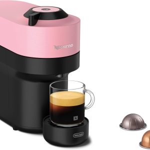 De’Longhi Kaffeemaschine Nespresso Vertuo Pop ENV90 Schwarz/Rosa