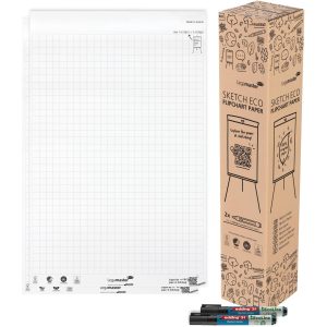 Legamaster Papierblock SKETCH ECO 65 x 98 cm Hochweiss 2 Stück