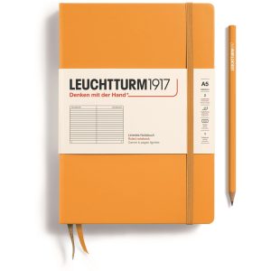 Leuchtturm Notizbuch Medium A5, Liniert, Orange