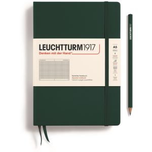 Leuchtturm Notizbuch Medium A5, Kariert, Forest