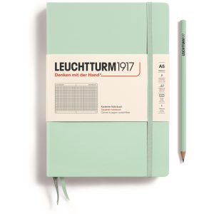 Leuchtturm Notizbuch Medium A5, Kariert, Mint