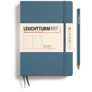 Leuchtturm Notizbuch Medium A5, Blanko, Blau