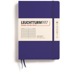 Leuchtturm Notizbuch Medium A5, Liniert, Dunkelblau