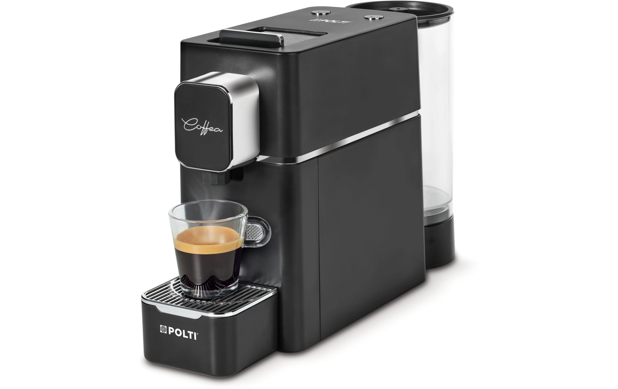 Polti Portionskaffeemaschine Coffea S15B Schwarz/Silber