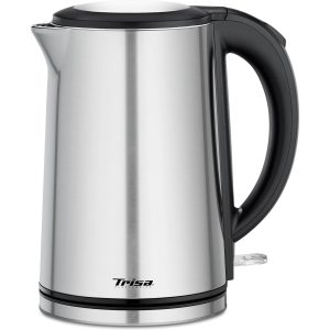 Trisa Wasserkocher Comfort Touch 1.5 l, Schwarz/Silber