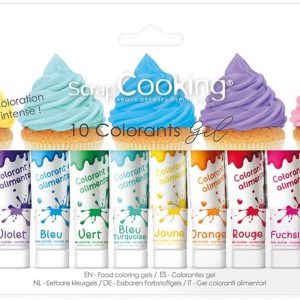 ScrapCooking Lebensmittelfarben-Set Mehrfarbig, 10x 20 g