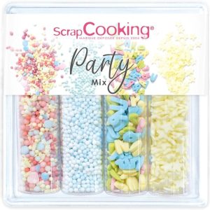ScrapCooking Zuckerstreusel Mix Party Bunt 65 g, 4 Stück