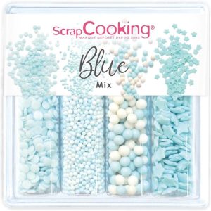 ScrapCooking Zuckerstreusel Mix Blau 64 g, 4 Stück