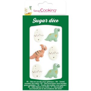 ScrapCooking Zuckerdekore Dino 6 Stück