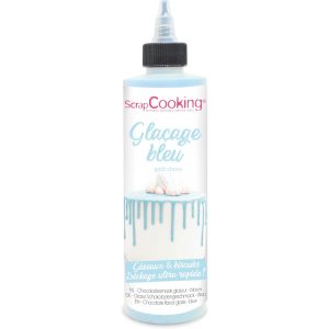 ScrapCooking Schokoladengeschmacksglasur Drip Cake Blau 130 g Blau
