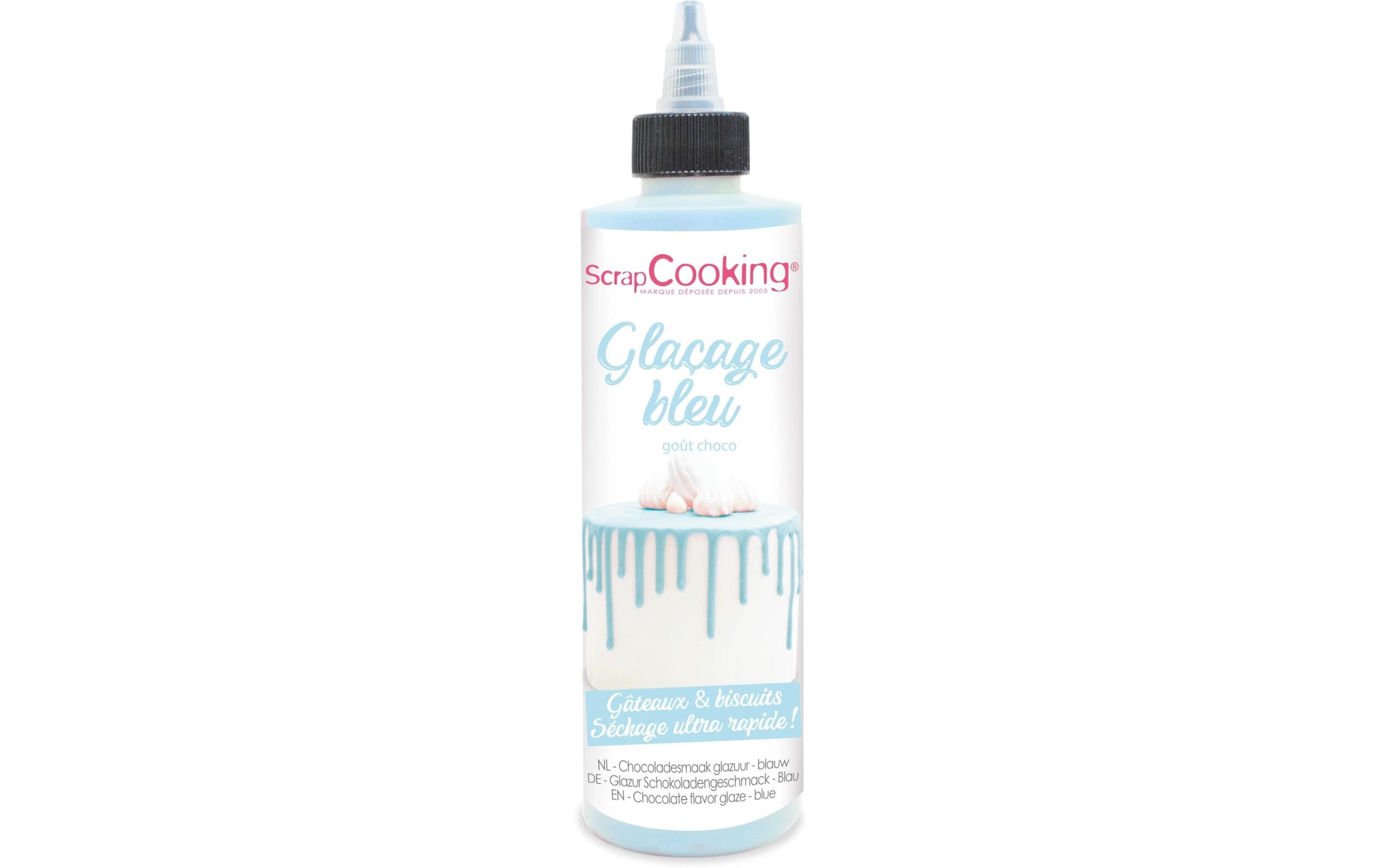 ScrapCooking Schokoladengeschmacksglasur Drip Cake Blau 130 g Blau