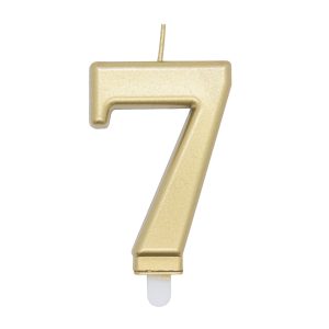 Amscan Zahlenkerze Nummer 7, 1 Stück