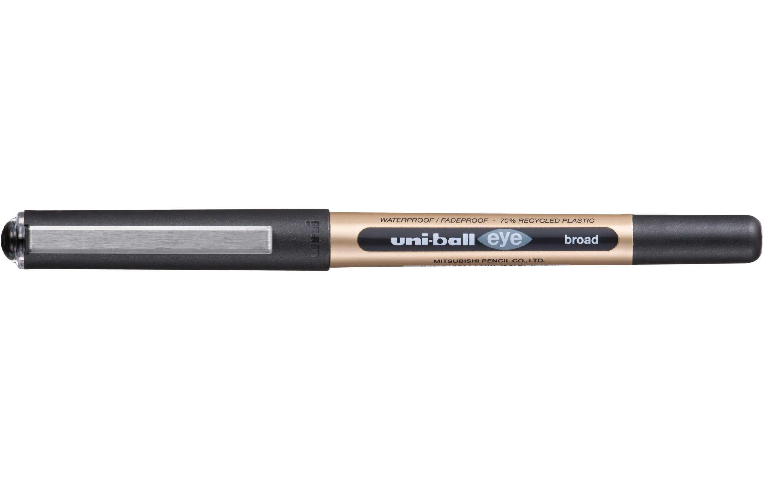 Uni Rollerball Eye broad ECO 1 mm, Schwarz/Bronze