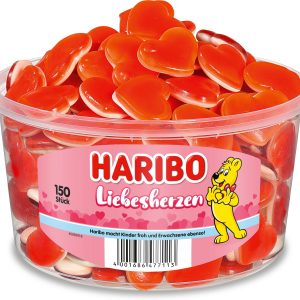 Haribo Gummibonbons Liebesherzen Dose 1200 g