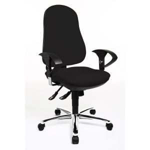 Topstar Bürostuhl Support Syncro Deluxe, Schwarz