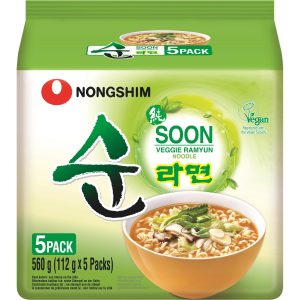 Nongshim Soon Veggie Noodle Soup 5 x 112 g