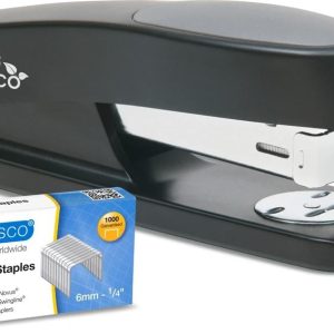 Rapesco Heftgerät ECO StingRay Halbstreifen 20 Seiten, Schwarz