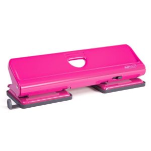 Rapesco 720 4-fach Metalllocher 20 Blatt Kapazität, Pink