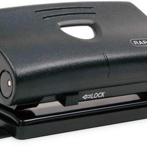 Rapesco 810-P 2-fach Locher 12 Blatt Kapazität, Schwarz