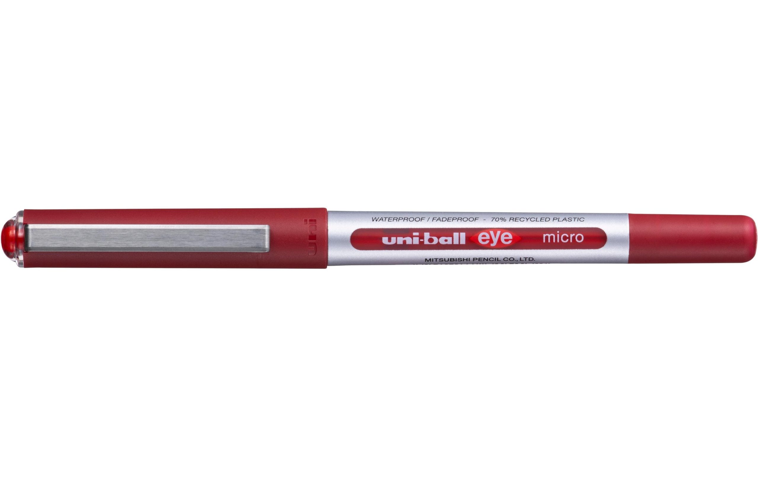 Uni Rollerball EYE Micro ECO 0.3 mm; 0.7 mm, Rot/Grau