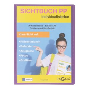 Pagna Sichtbuch mit Fronttasche, School A4 Violett