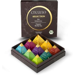 Creano Geschenkset Organic Herbal Tea 9 Bio-Pyramiden-Teebeutel