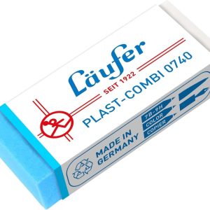 Läufer Radiergummi PLAST COMBI 0740 Blau/Weiss