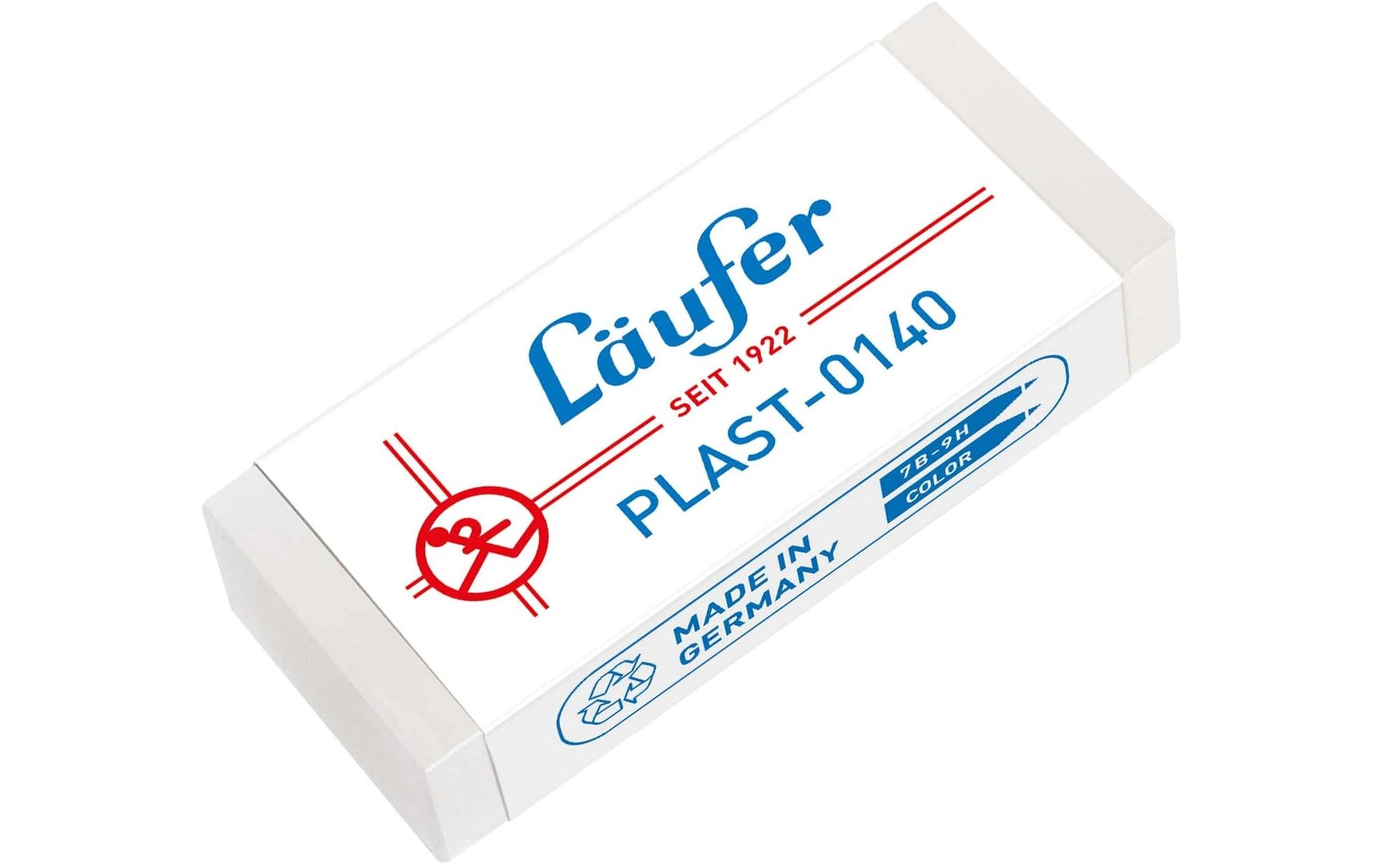 Läufer Radiergummi PLAST-0140 Weiss