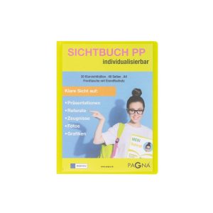 Pagna Sichtbuch mit Fronttasche, School A4 Lindgrün
