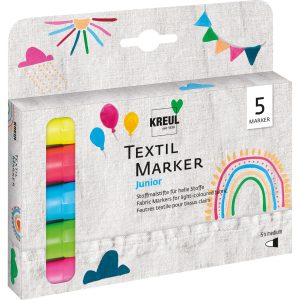 Kreul Textilmarker medium Junior 5er Set