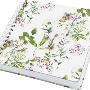 Jolie Spiral-Notizbuch Fairytale Garden, 23.4 x 21.5 cm, Blanko